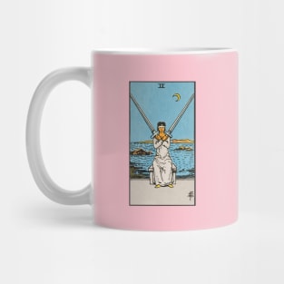 Two of swords tarot card Mug